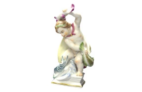 Фигурка Meissen 13,5 см Знак зодиака Рыбы, Хайнрих Тайн, 1947г