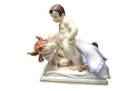 Фигурка Meissen 12,5 см Знак зодиака Телец, Хайнрих Тайн, 1947г