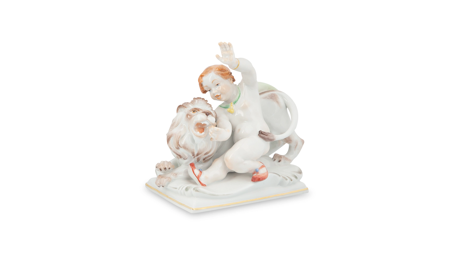 Фигурка Meissen 14 см Знак Зодиака Лев, Хайнрих Тайн, 1947г