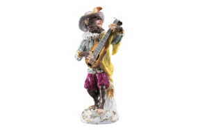 Фигурка Meissen 14 см Гитарист Обезьяний оркестр