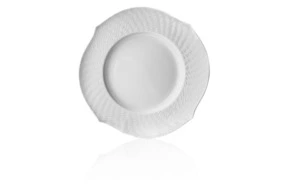 Тарелка подстановочная Meissen Игра волн, рельеф, белый 32,5 см