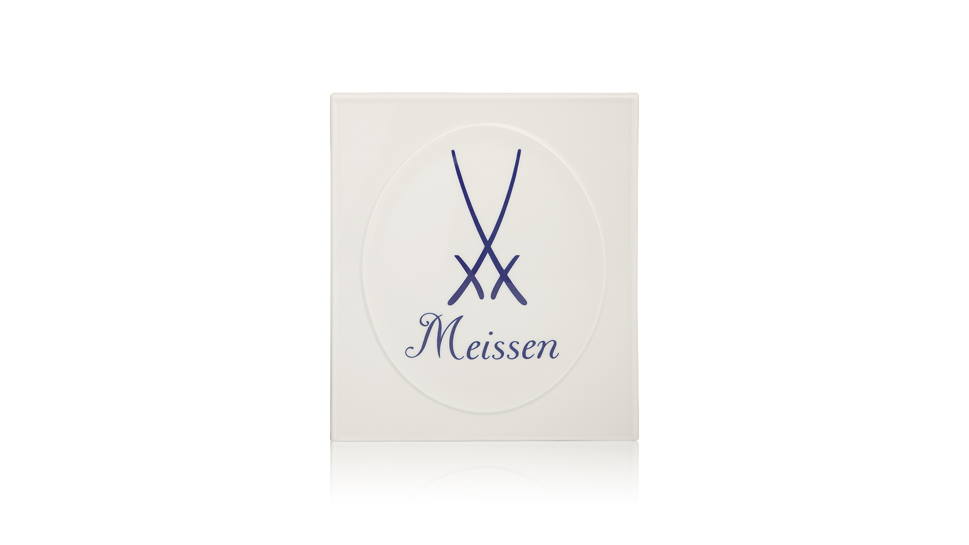 Табличка-панно настенная с логотипом Meissen Мейсен Акватинта