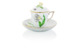 Чашка для травяного чая с блюдцем Herend Китти 200 мл, черная