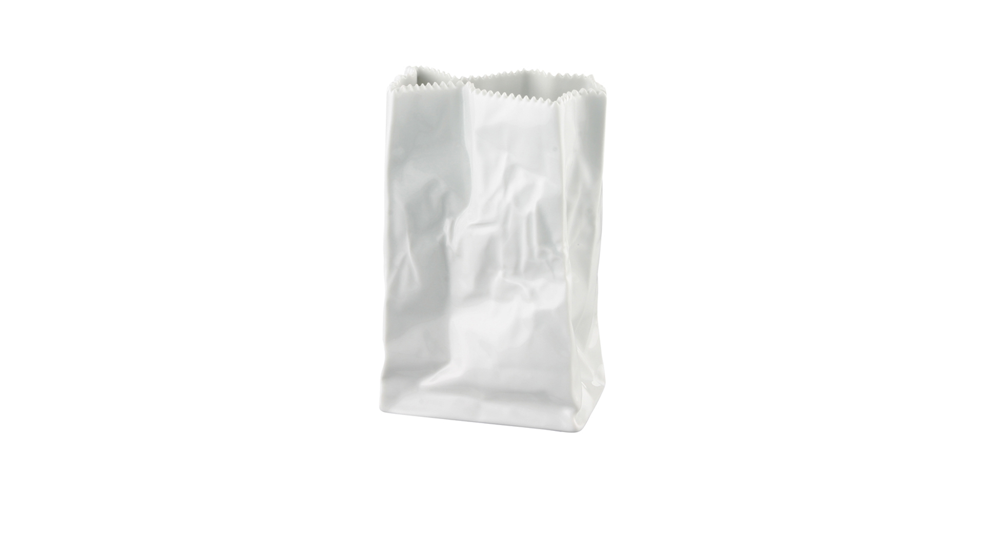 Ваза Rosenthal Пакет 18 см, фарфор, белая, глазурь, п/к