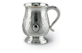 Кружка с гравировкой Schiavon 14 см, серебро 925пр