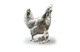 Фигурка Odiot Фауна и флора.Курочка с цыплятами 9,5см (серебро 925)