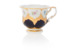 Чашка для мокко Meissen с блюдцем 70мл Форма - Б, россыпь цветов, кобальт