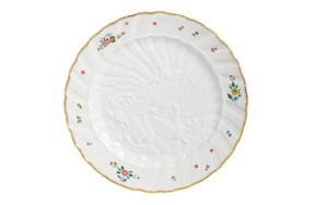Тарелка десертная Meissen 16,5 см Лебединый сервиз, индийские цветы