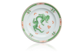 Тарелка закусочная 20см Дракон Минг в зеленом цвете