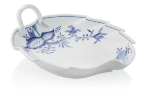 Блюдо - лист Meissen 22 см Луковый декор, стилизованный