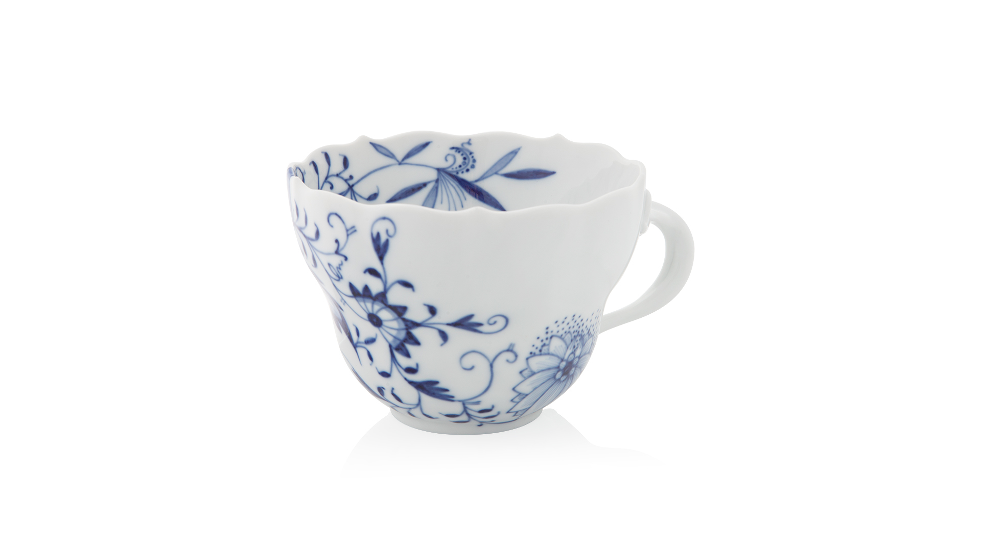 Чашка чайно-кофейная с блюдцем Meissen Луковый декор 250 мл, стилизованный