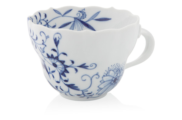 Чашка чайно-кофейная с блюдцем Meissen Луковый декор 250 мл, стилизованный