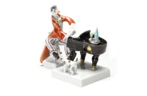 Фигурка Meissen 7,5 см Клоун - пианист, ПШтранг КЛОУНЫ