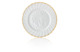 Тарелка обеденная Meissen 24,5 см Лебединый сервиз, золотой кант