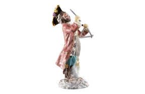 Фигурка Meissen 14 см Игрок на муз треугольнике Обезьяний оркестр