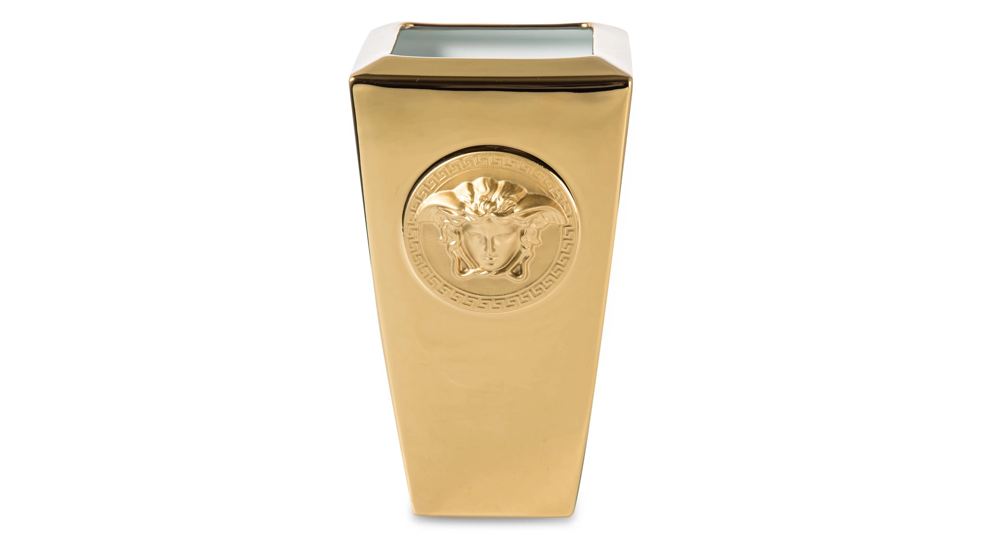 Ваза Rosenthal Versace Медуза Золотая 24 см, фарфор