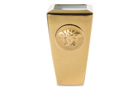 Ваза Rosenthal Versace Медуза Золотая 24 см, фарфор