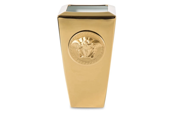 Ваза Rosenthal Versace Медуза Золотая 24 см, фарфор