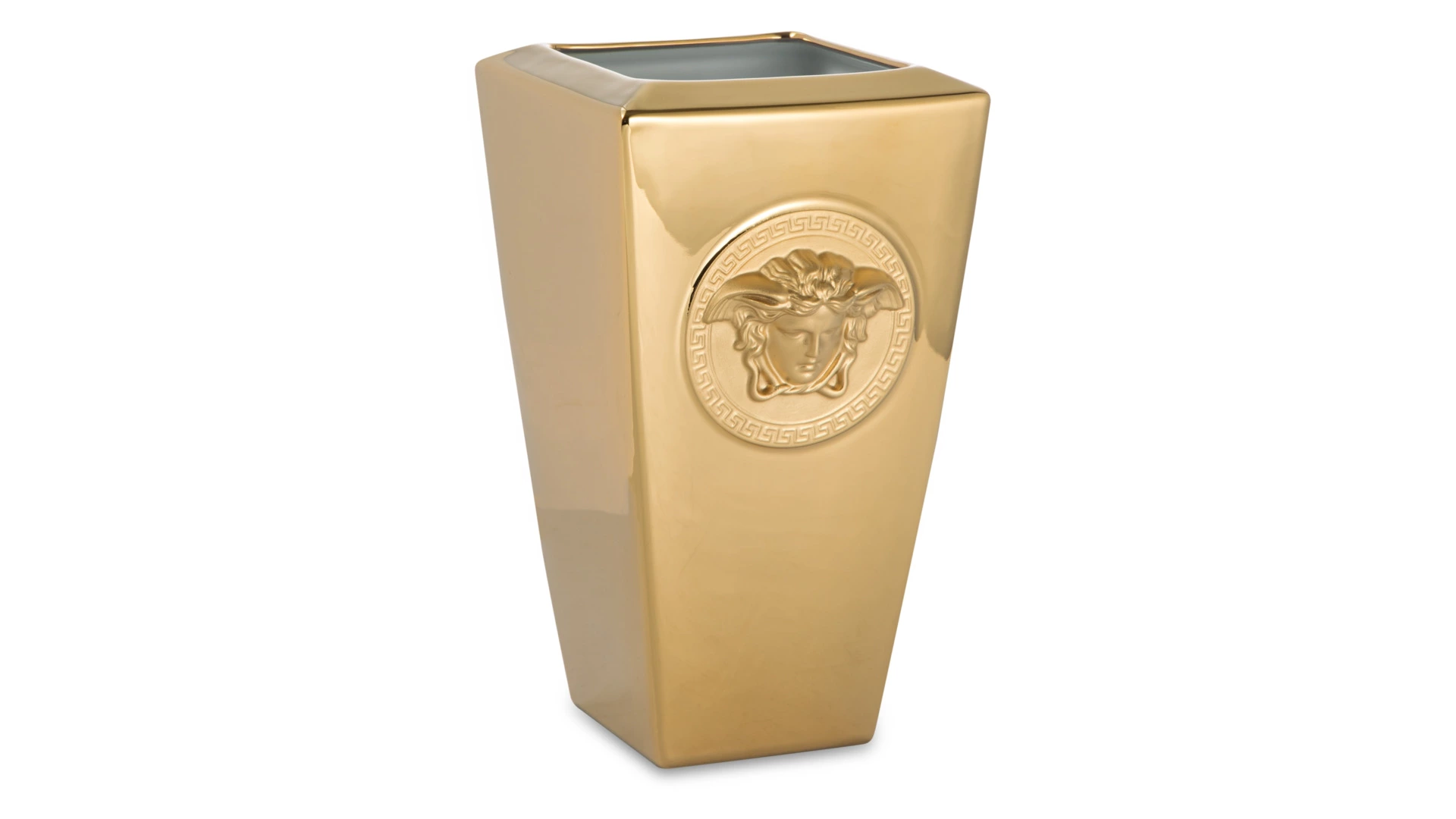 Ваза Rosenthal Versace Медуза Золотая 24 см, фарфор