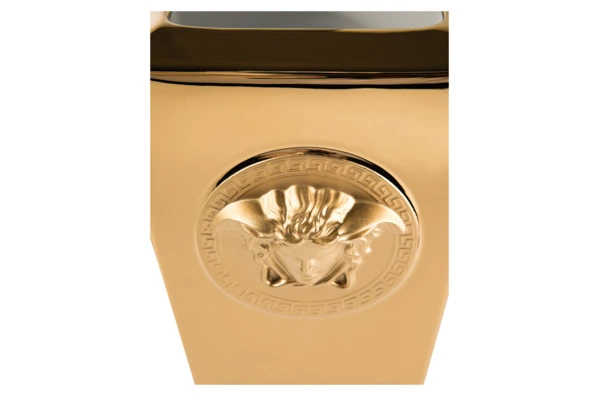 Ваза Rosenthal Versace Медуза Золотая 24 см, фарфор