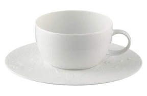 Чашка чайная с блюдцем Rosenthal Волшебная флейта 250 мл, фарфор, белая