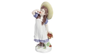 Фигурка Meissen 17см Девочка с вишенками (Пауль Хельмиг, 1907 г.)