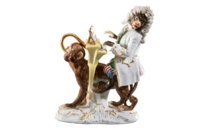 Фигурка Meissen 12,5 см Пианист Обезьяний оркестр