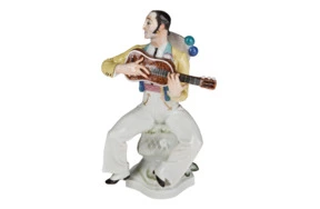 Фигурка Meissen 19,5 см Испанец с гитарой, Пауль Шойрих, 1932г