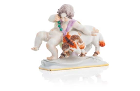Фигурка Meissen 11 см Знак зодиака Овен, Хайнрих Тайн, 1947г