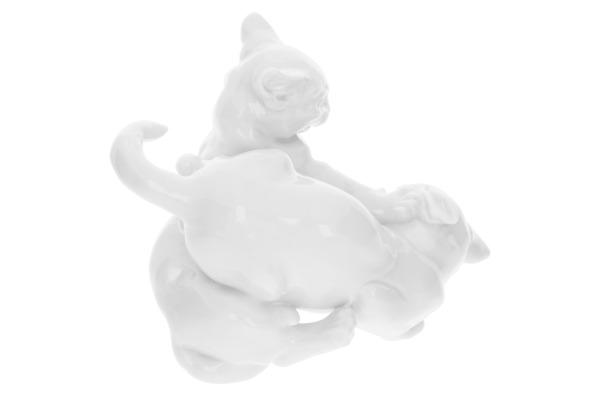 Фигурка Meissen 10см Играющие кошки (Эрих Хезель,1935г.)