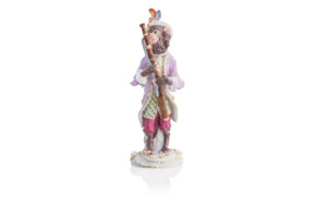Фигурка Meissen 14 см Фаготист Обезьяний оркестр