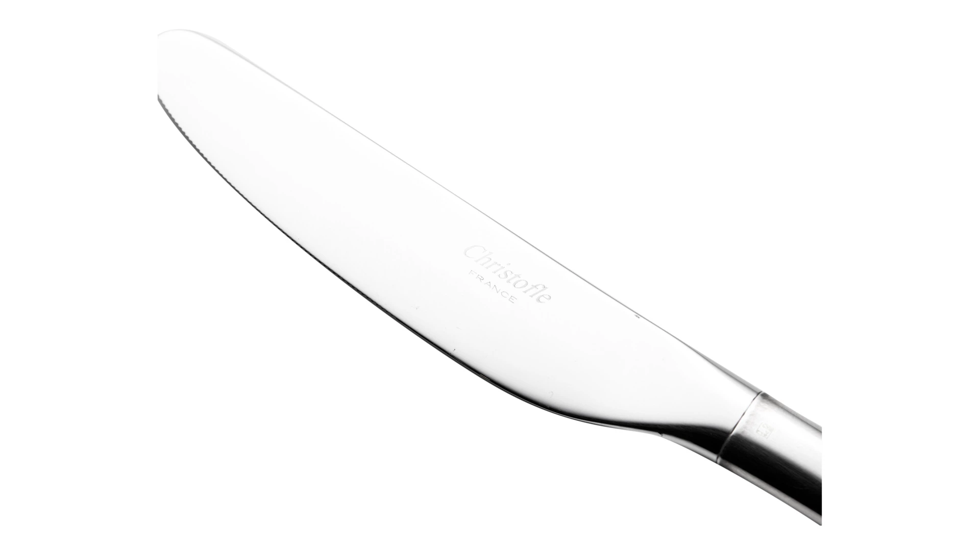 Нож столовый Christofle Тенере 25 см, посеребрение
