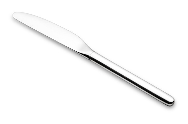 Нож столовый Christofle Тенере 25 см, посеребрение