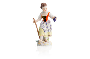 Фигурка Meissen 15 см Девочка с мотыгой, И-ИКэндлер,1740г, пара к 60324