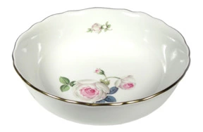 Салатник Meissen круглый 27 см Белая роза