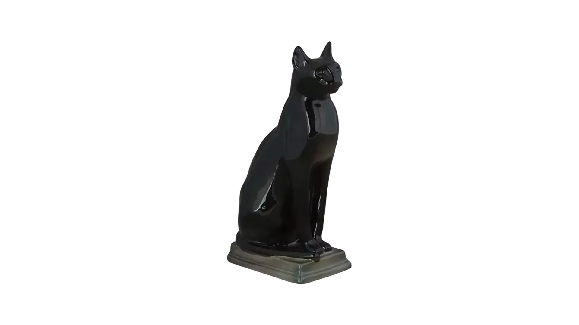 Скульптура ИФЗ Кошка египетская, фарфор твердый