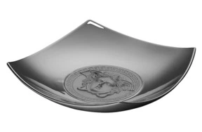 Блюдо квадратное Rosenthal Versace Платиновая Медуза 18см, фарфор