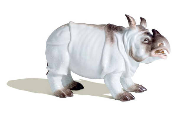 Фигурка Meissen 11см Носорог (лим.вып.54/100, 2006г)