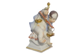 Фигурка Meissen 13 см Знак зодиака Весы, Хайнрих Тайн, 1947г