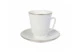 Чашка кофейная с блюдцем ИФЗ Золотой кантик Майская 165 мл, фарфор костяной