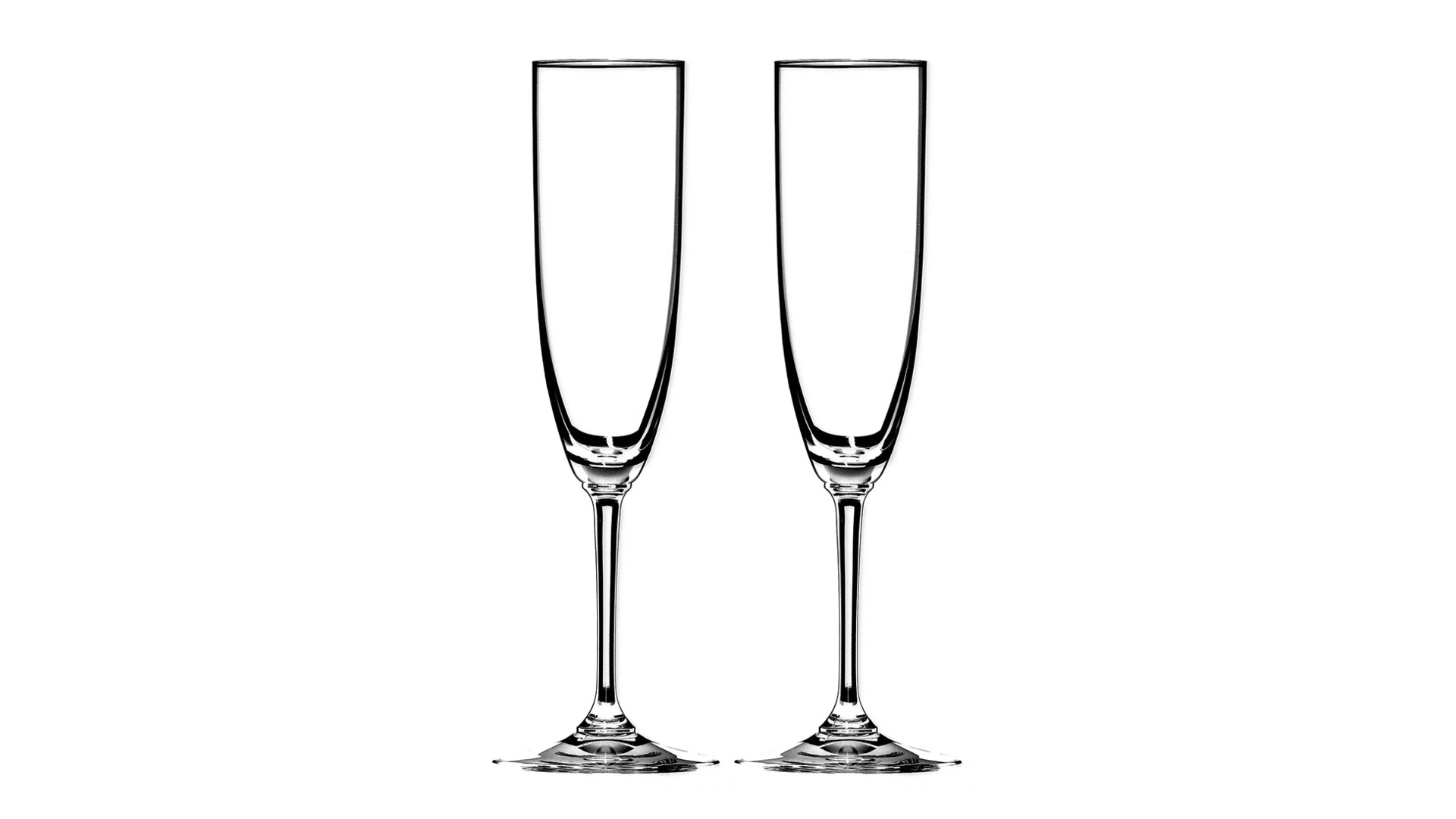 Набор фужеров для шампанского Riedel Vinum 160 мл, 2 шт, стекло хрустальное