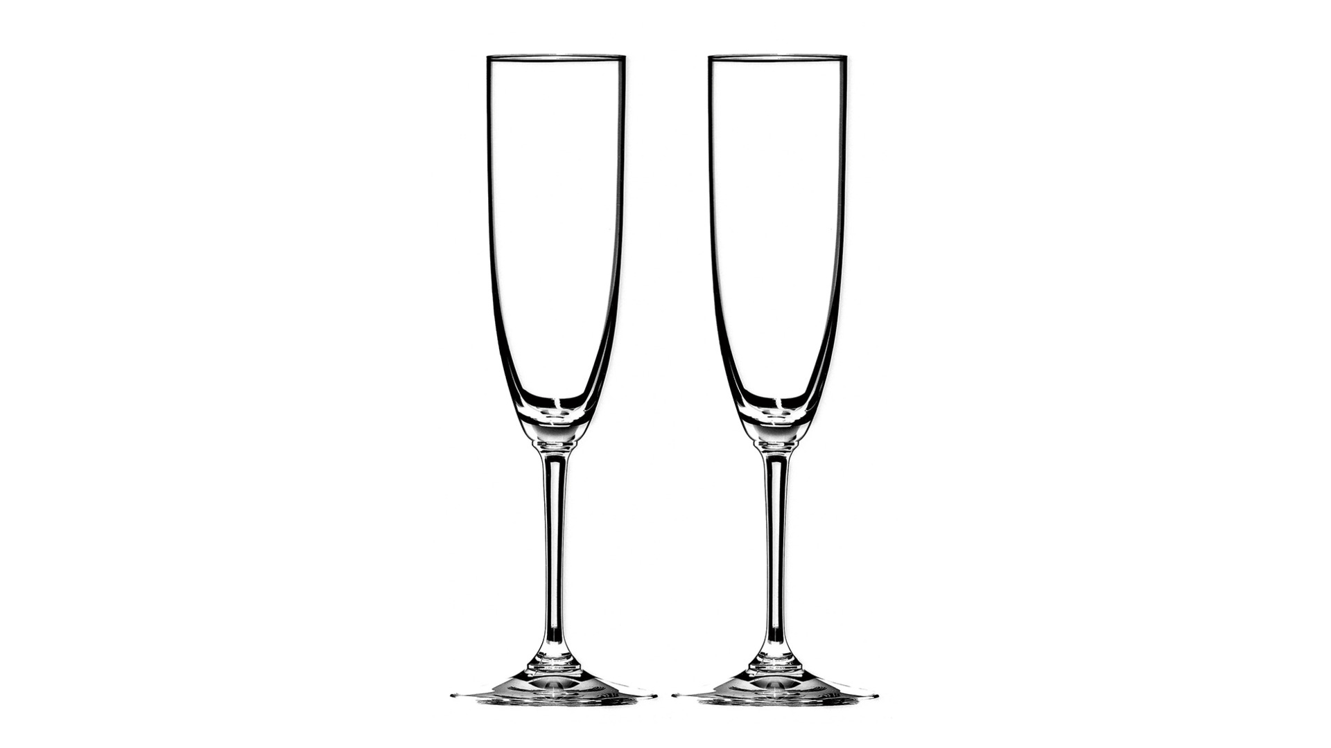 Набор бокалов для шампанского Riedel Vinum Champagne Flute 162 мл, 2шт, стекло хрустальное