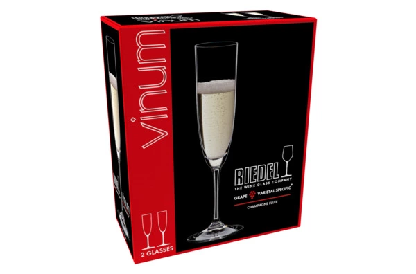 Набор бокалов для шампанского Riedel Vinum Champagne Flute 162 мл, 2шт, стекло хрустальное