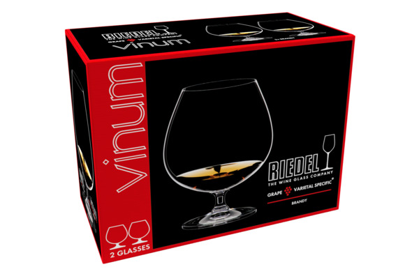 Набор бокалов для бренди Riedel Bar Vinum Brandy 885 мл, 2шт, стекло хрустальное