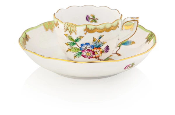 Чашка для мокко с блюдцем Herend Виктория 110 мл