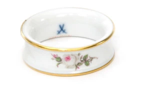 Кольцо для салфетки Meissen 4,5 см Белая роза