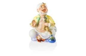 Фигурка Meissen 6,5 см Сидящий турок с кальяном, Пауль Шойрих, 1926г