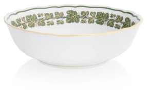Салатник Meissen круглый 22,5 см Виноградная лоза, с золотом
