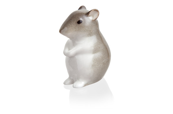 Скульптура Мышь-малютка №2 (палевая)
