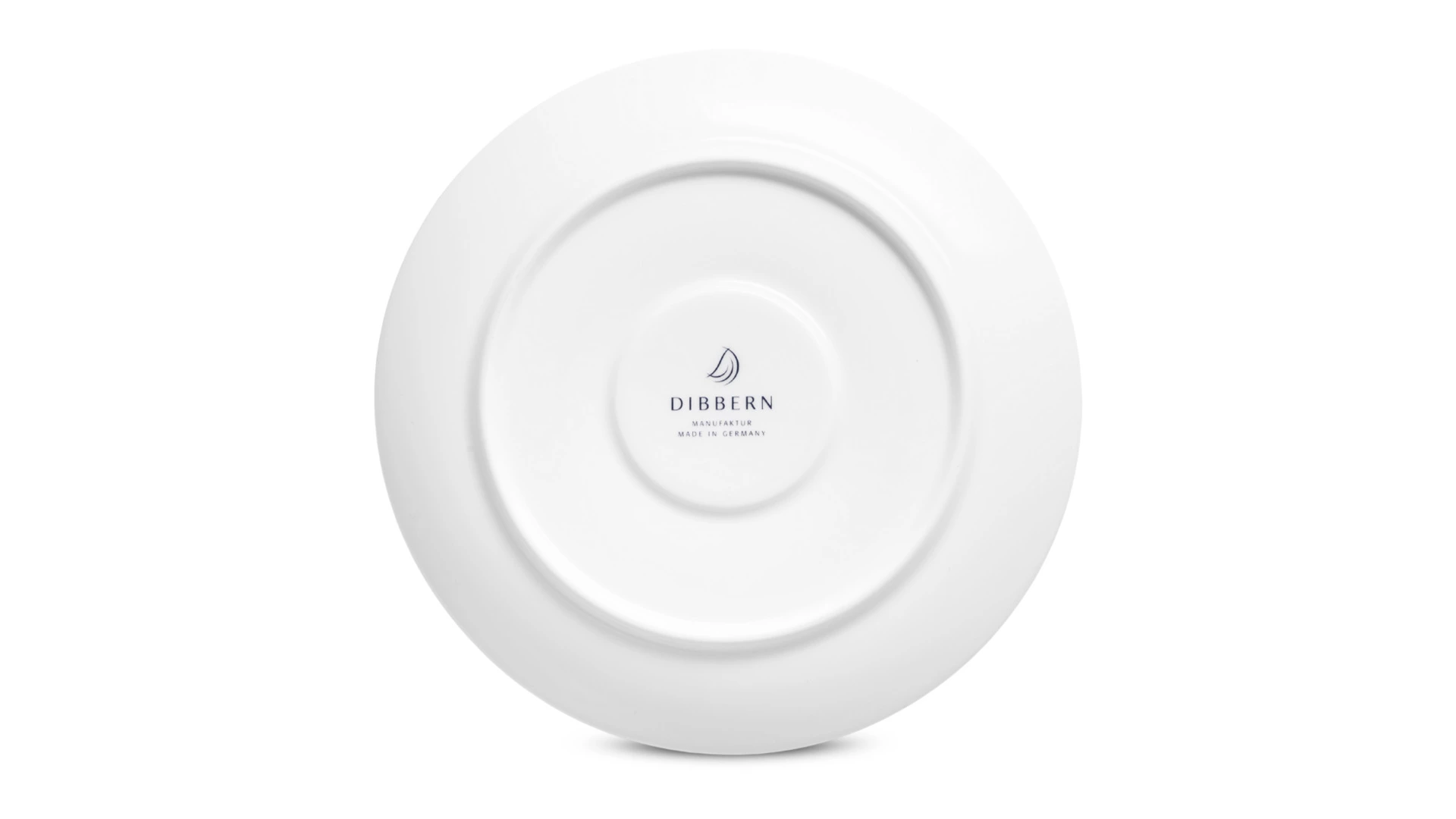 Чашка для завтрака с блюдцем Dibbern Белый декор 320 мл, фарфор костяной